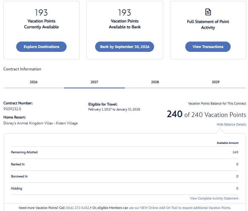 2026 Point Statement