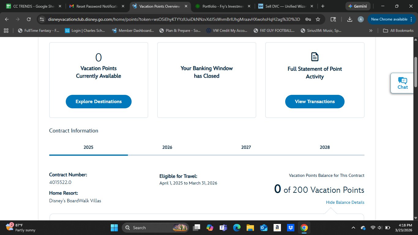 2025 Point Statement