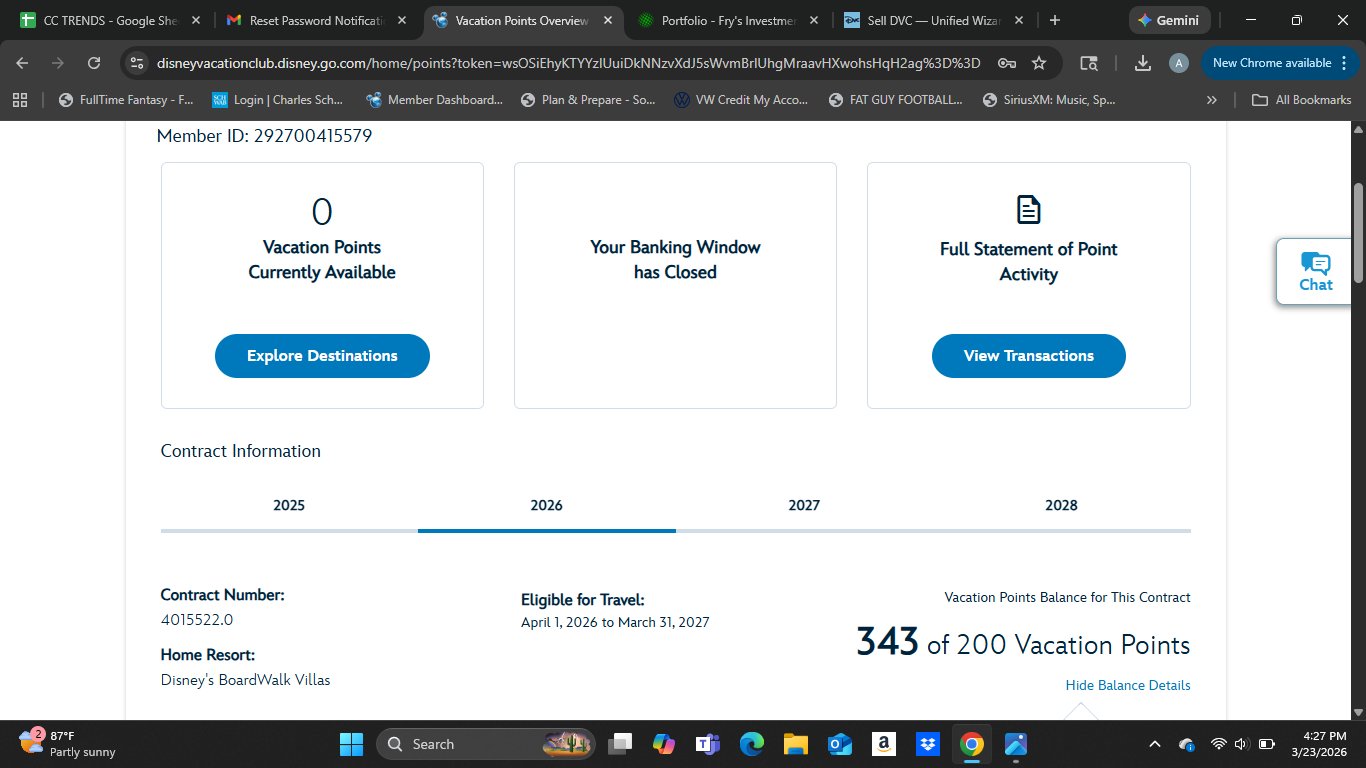 2026 Point Statement