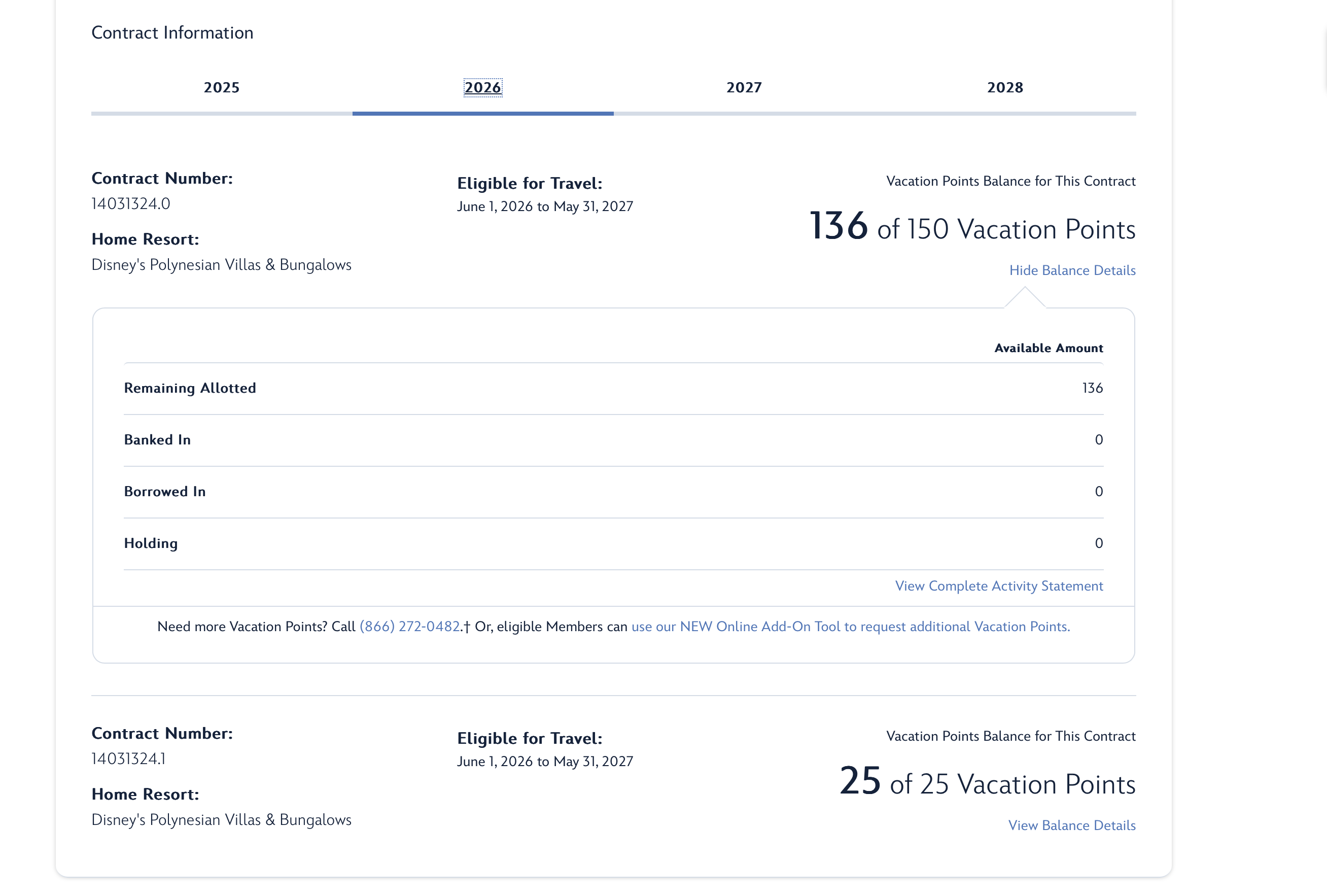 2026 Point Statement