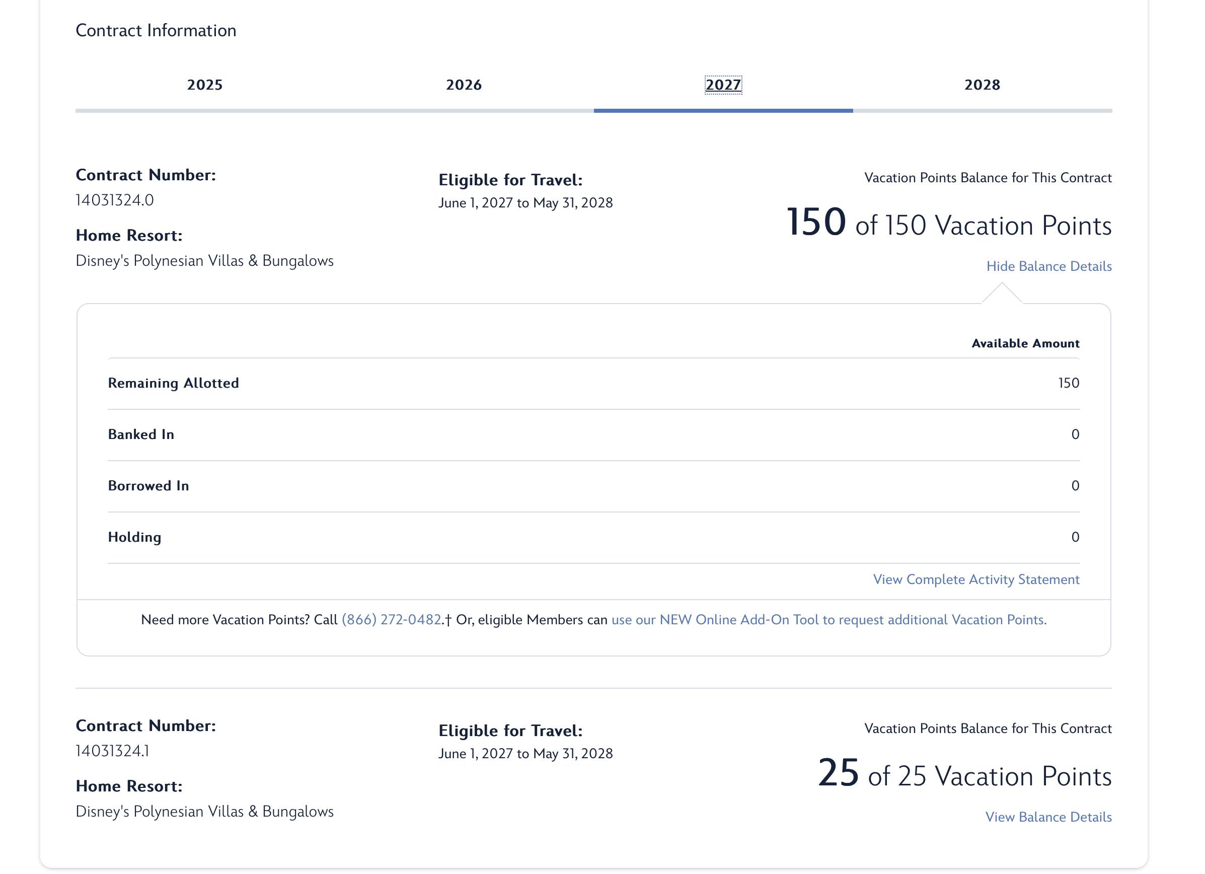 2027 Point Statement