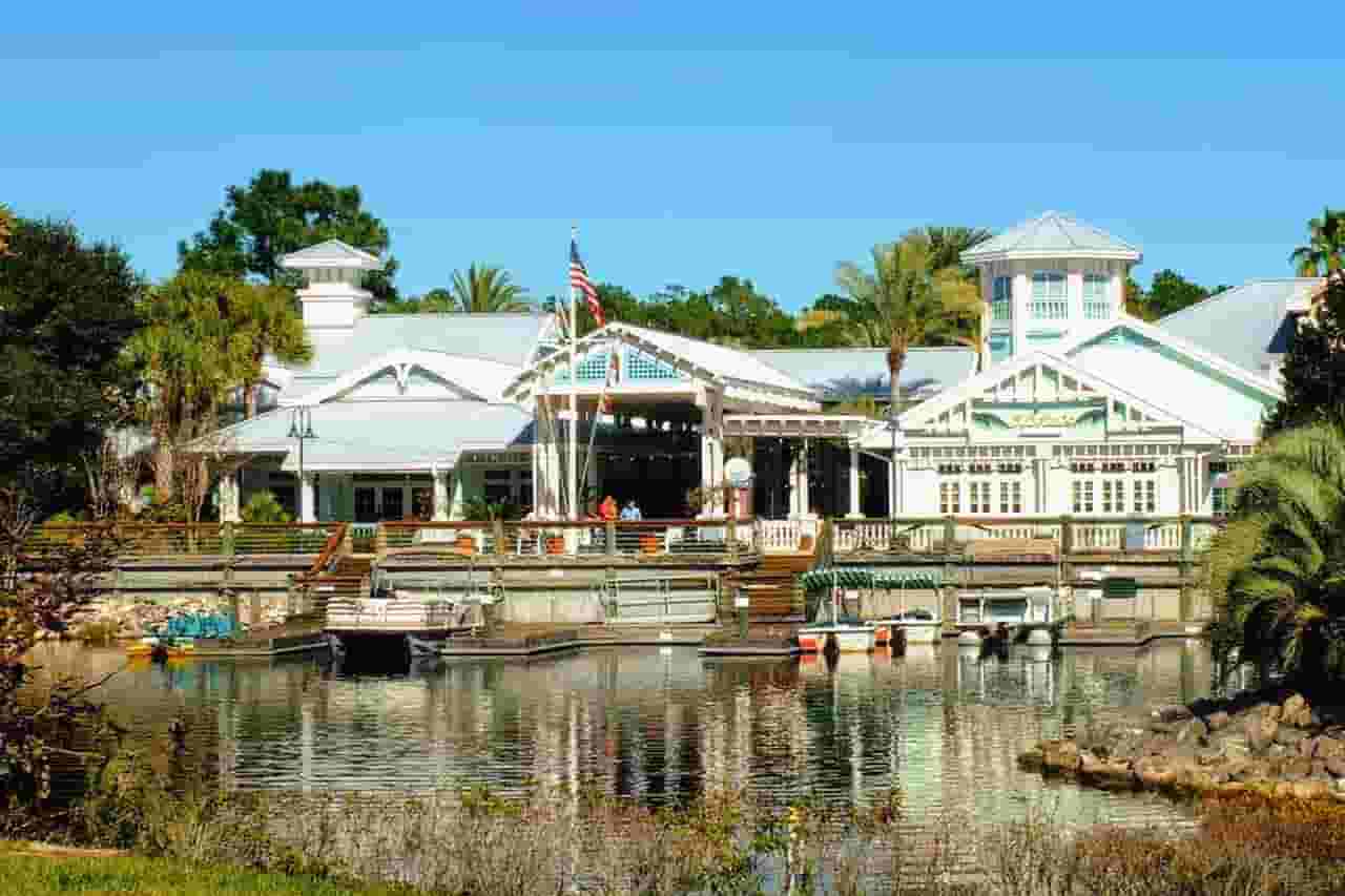 Charming waterfront view at Disney