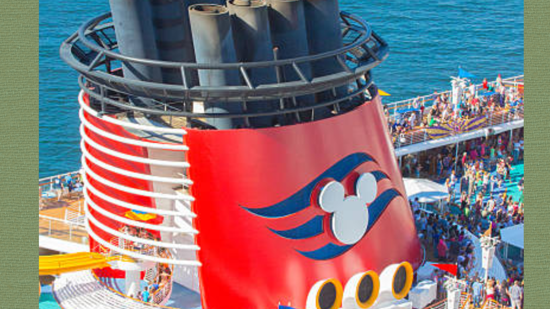 Disney Cruise Line ship sailing in the ocean, showcasing DVC vacation experience.