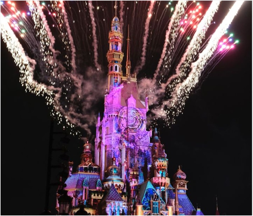 Colorful Disney-themed resort pool at a DVC property in San Diego.